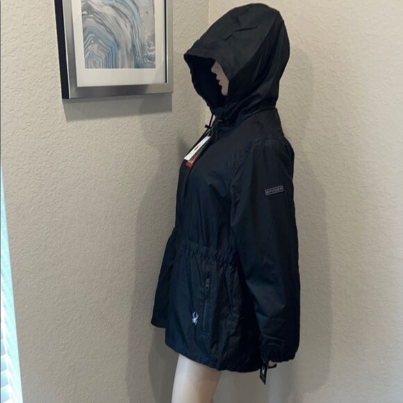 Nwt Spyder Black Utility Parka Jacket with Hood - Picture 6 of 12